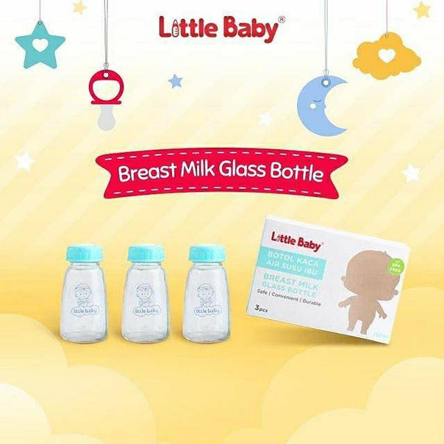 Little Baby Breast Milk Glass Bottle 150 ml - Botol Asi Kaca - 4550020