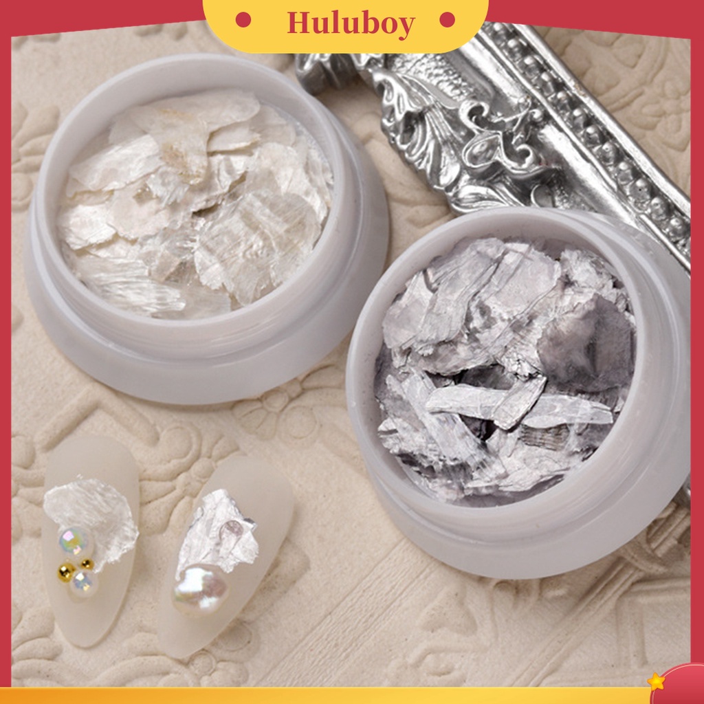 Huluboy Huluboy♡ 1 Kotak Ornamen Kuku Bentuk Irregular Untuk Dekorasi Nail Art