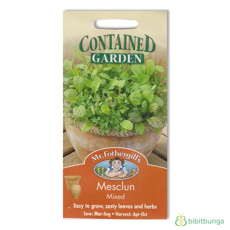 Benih Mr Fothergills Mesclun Mixed - 500 biji