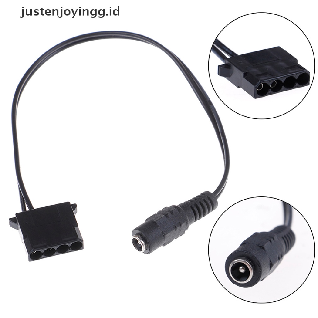 Kabel power supply molex female Ke 4Pin Ukuran 5.5x2.1mm Untuk DC