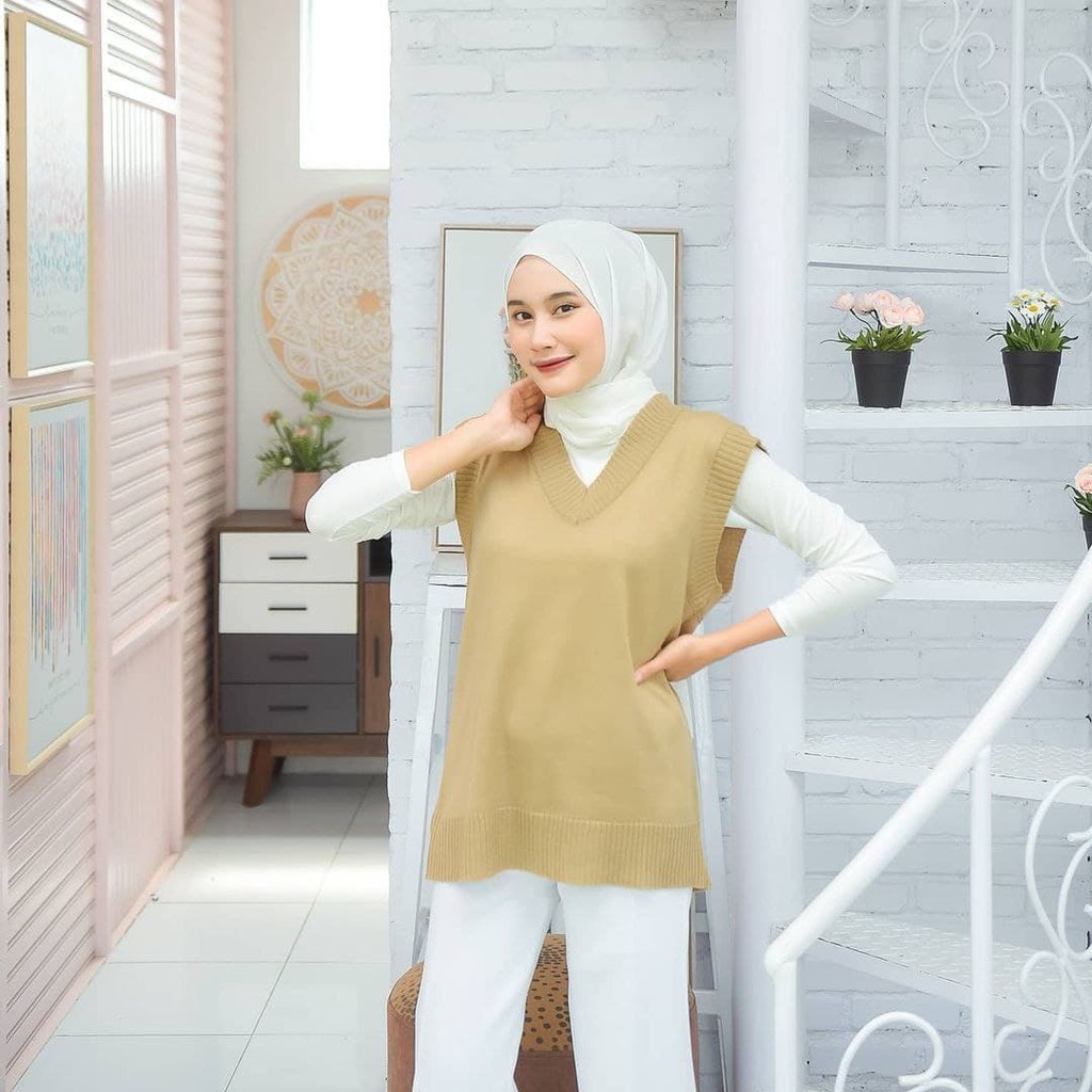 Nara Grosir - Villo Vest l Sweater Polos l Sweater Pria dan Wanita