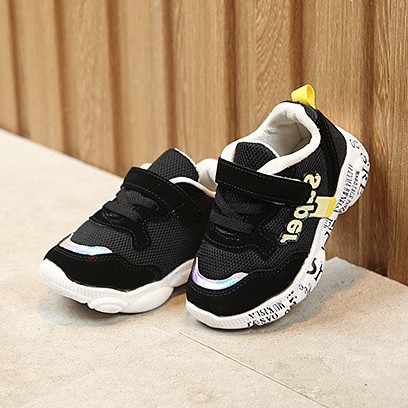 SEPATU SEKOLAH ANAK SPORT | KETS SUPER SHOES BLACK