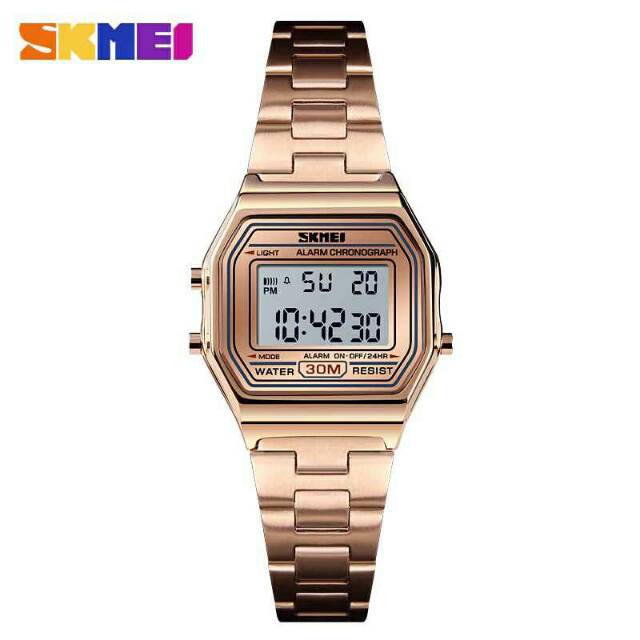 Jam Tangan Pria / Wanita / SKMEI 1415 Men LED Digital Stainless Steel / Jam Tangan Digital Original