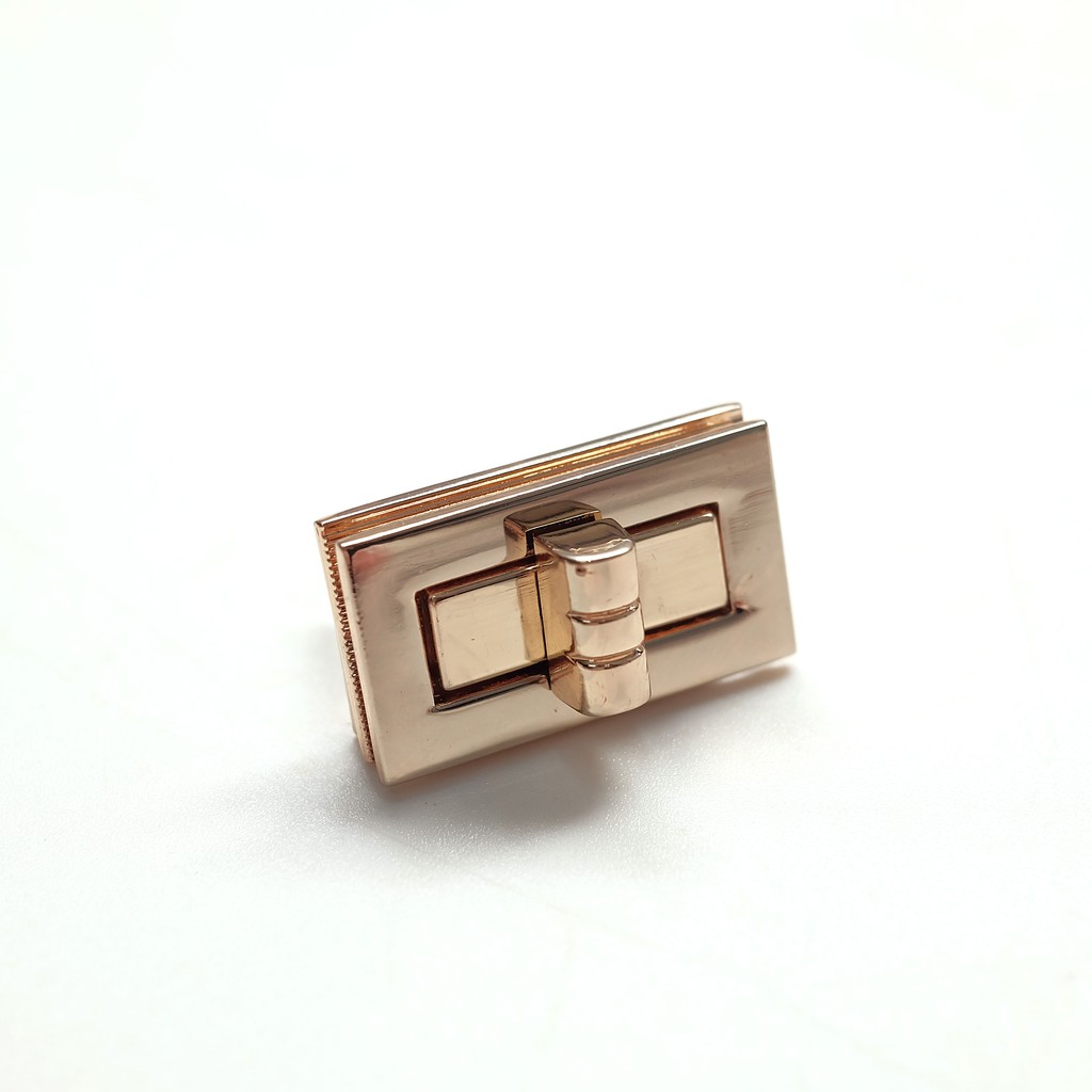 Bag Lock Kunci Pengunci Putar Besi Import Aksesoris Tas Gold (Emas)