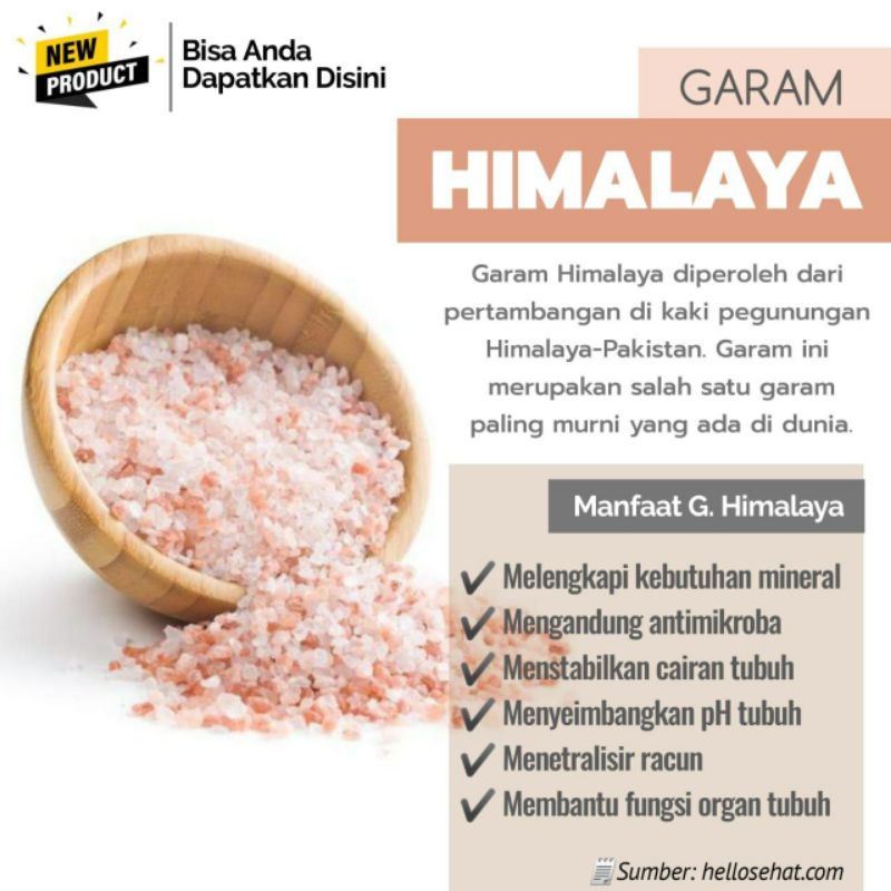 

garam Himalaya / garam murni / bumbu dapur