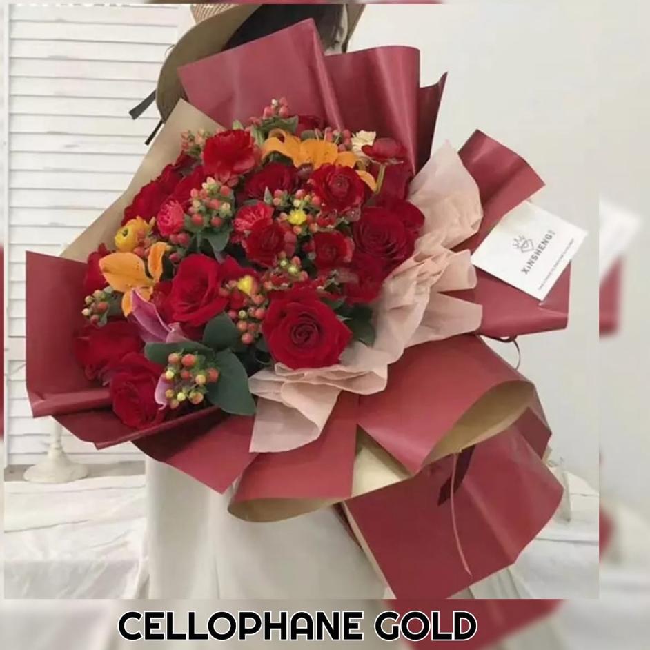 

Kekinian CHAT TANYA STOCK TERLEBIH DAHULU SEBELUM MEMESAN / FLOWER WRAPPING PAPER GOLD / KERTAS BUKET BUNGA EMAS HAND BOUQUET / CELLOPHANE GOLD 20 LEMBAR ホ