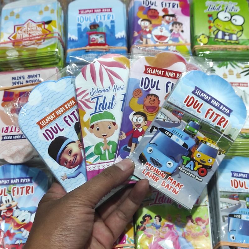 

Amplop Lebaran Karakter Isi 8pcs Medium 7x12 Hadiah