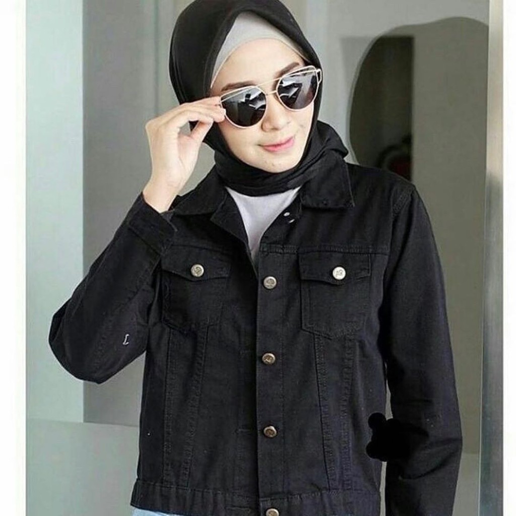 Jual Jaket Wanita Pulbear Jacket Jeans Atasan Wanita Jaket Jeans Pakaian Termurah 7533