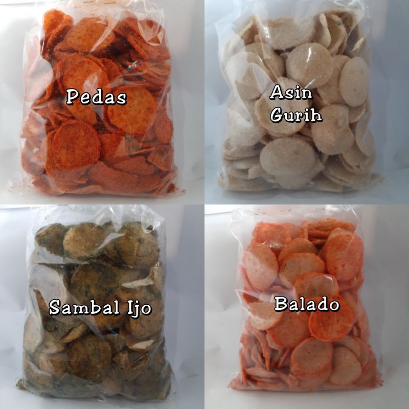 

BASRENG Bakso Goreng Renyah Pedas Asin Mix 200gr