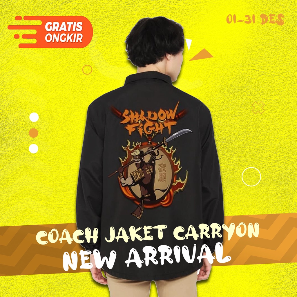 Jaket Coach Shadow Fight Best Seller Import Japan Original Murah