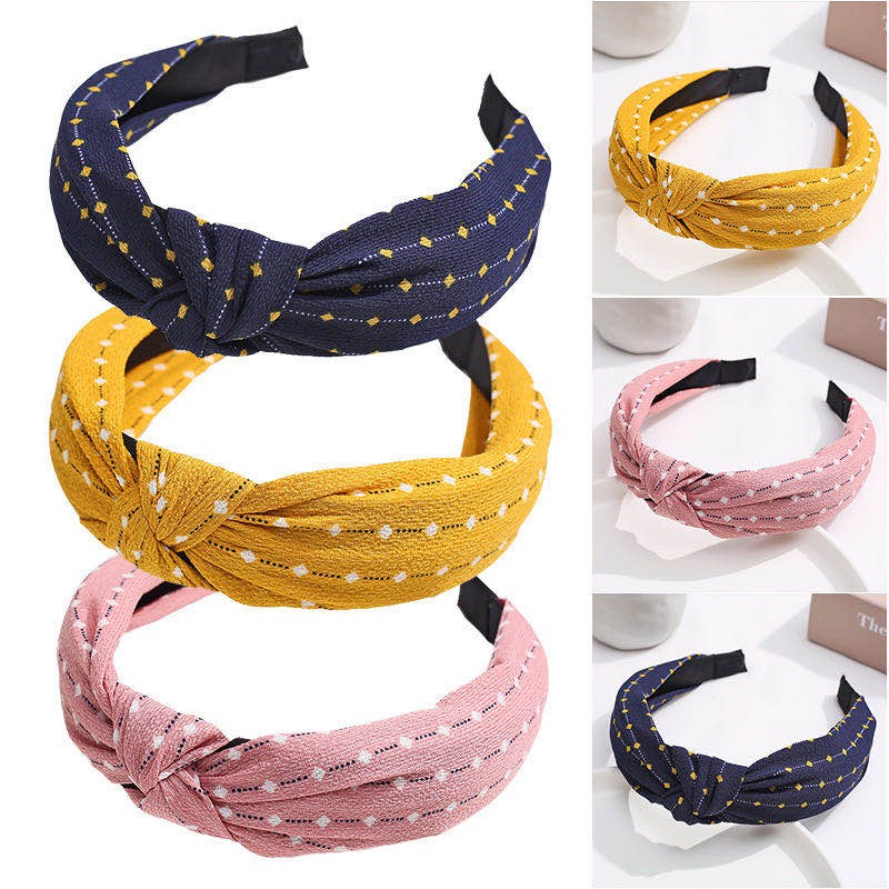 Bando Polos Salur - Bando Bandana Simpul Ala Korea - Headband - Bando Bandana Korea Import