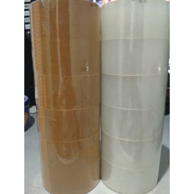 

Lakban bening / coklat tebal