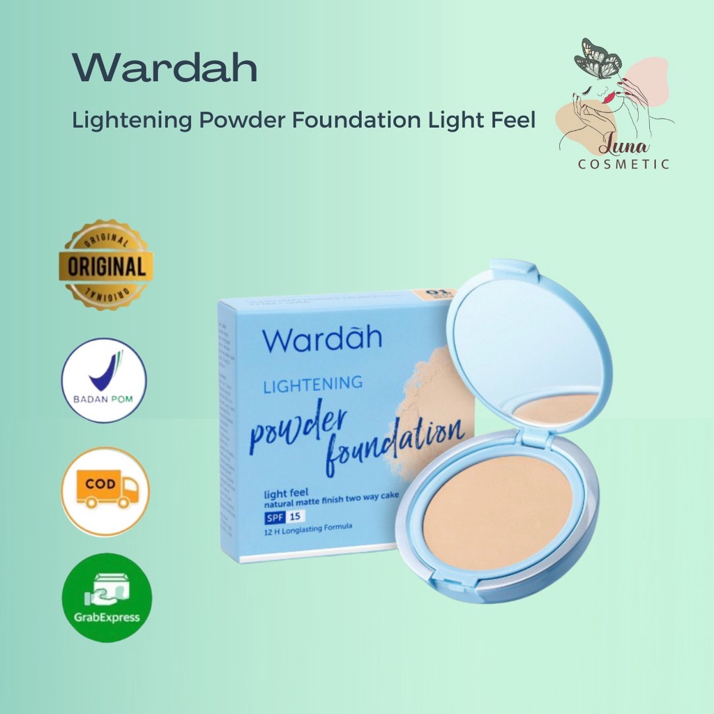 Wardah Lightening Powder Foundation Light Feel - Bedak Yang Mencerahkan Dengan Hasil Natural