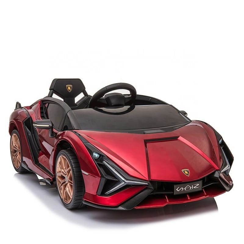 Mobil Aki Mainan Anak Remote Control Lamborghini Sian Paint Color by Yukita Ban Karet Lampu LED SNI-1