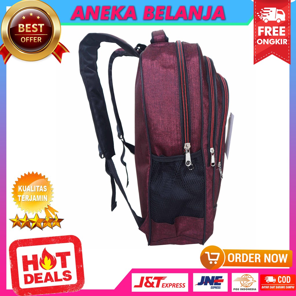 New Arrival Tas Ransel Cowok Model Alfito Ombak Merah Berkualitas Kece Backpack Pria Sekolah Kuliah Kerja Multifungsi Keren Bahan Kuat Tebal Awet Harga Terlaris Termurah Berkualitas