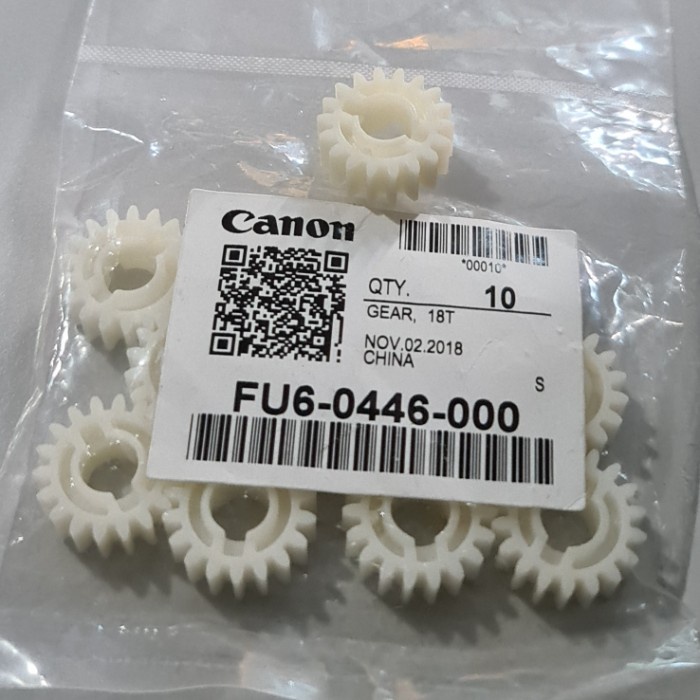 Gear 18T Mesin Fotokopi Canon IRA 6075/6275 FU6-0446-000 Original