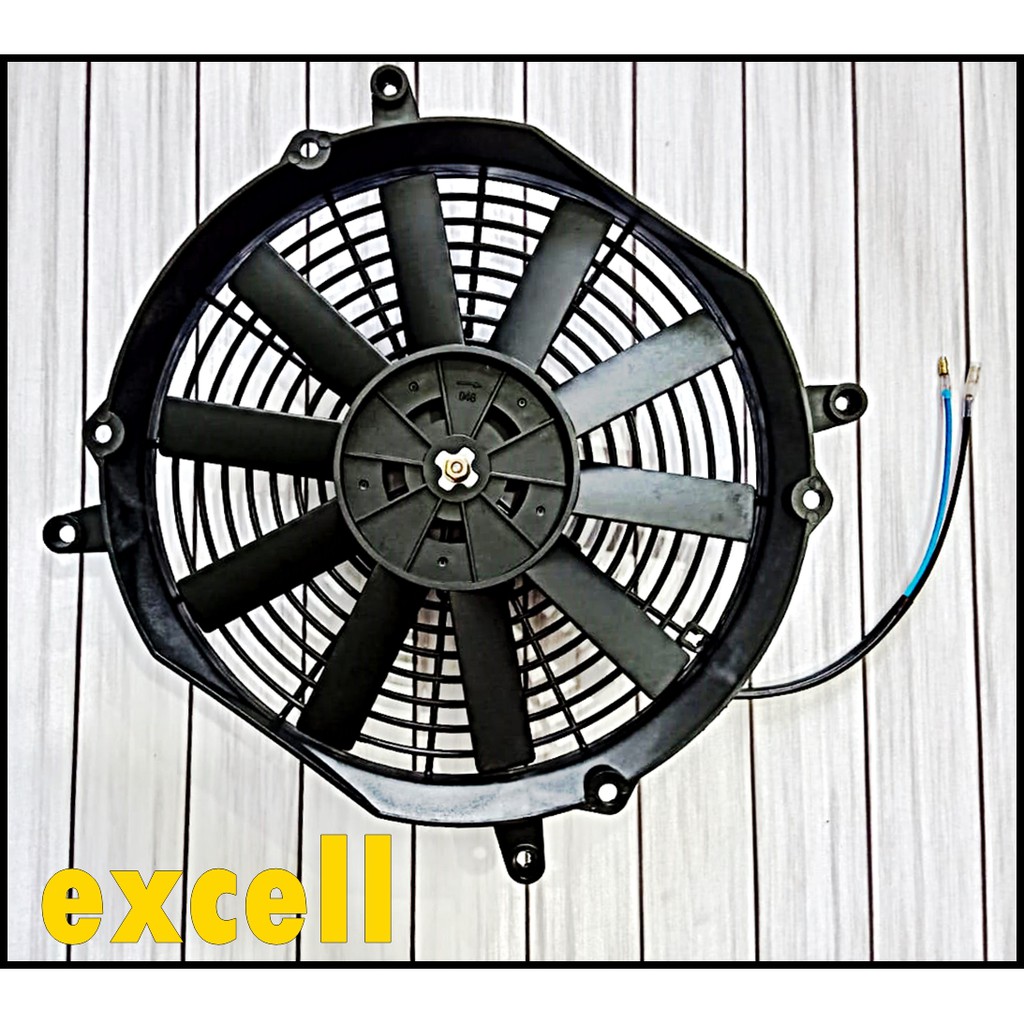 Extra Ekstra Fan Universal 12&quot; Inch Lurus Ac Mobil Radiator Condensor Kondensor 10 Daun