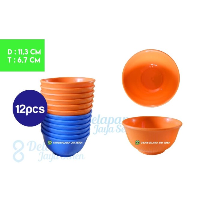 

Premium Mangkok Plastik 4inch isi 12/Mangkok Plastik Warna/Mangkok Kuah Nasi Limited