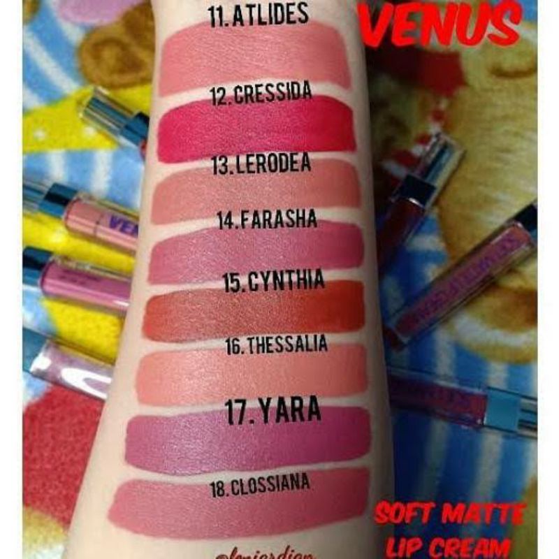 Venus Soft Matte Lip Cream 3.7gr | Venus Velvet Matte