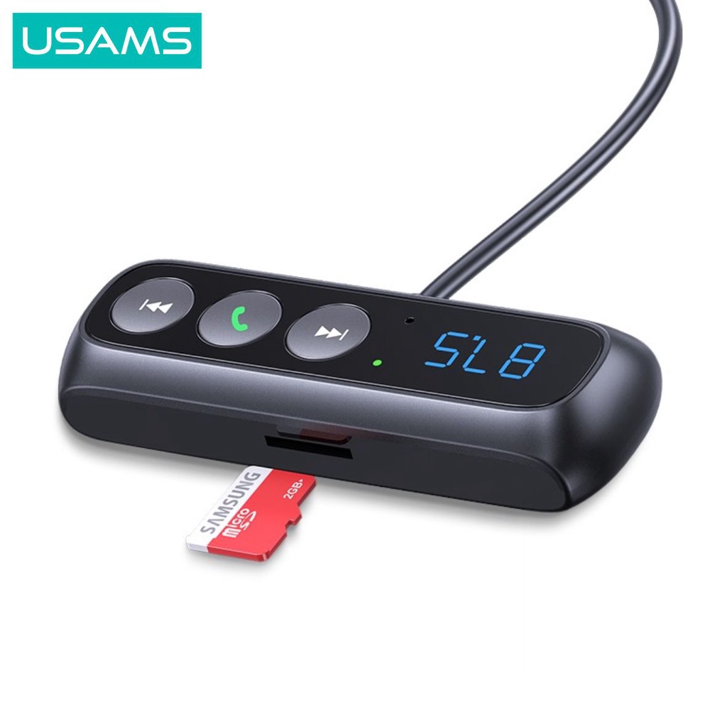 USAMS SJ503 Car Audio Receiver Bluetooth FM Wireless MicroSD BT5.0