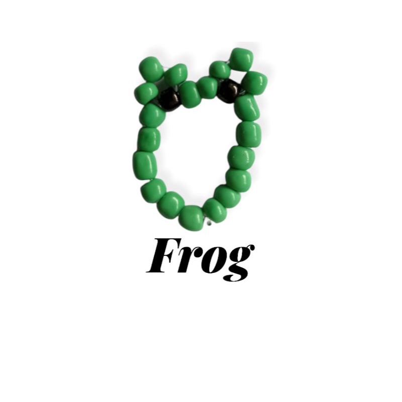 cincin kodok beads ring frog beads