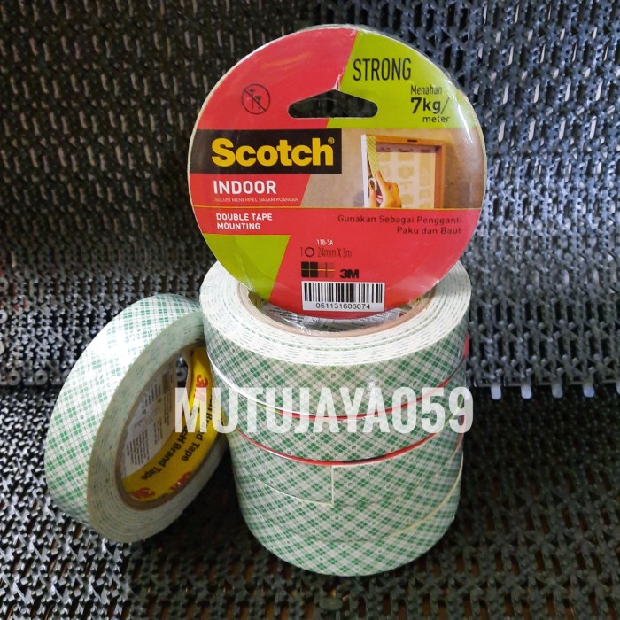 

Terlaris 3M Double Tape Mounting Kuat 7Kg Uk 24Mm X 3Mtr Hemat