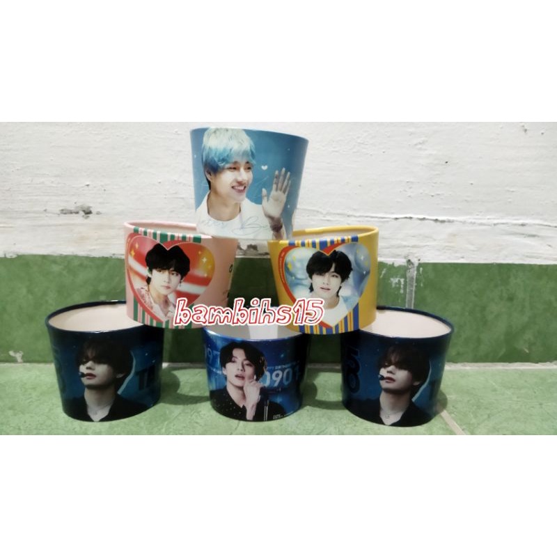 CUP HOLDER BTS TAEHYUNG BY NUNA V & BTS JUNGKOOK (takeall only)