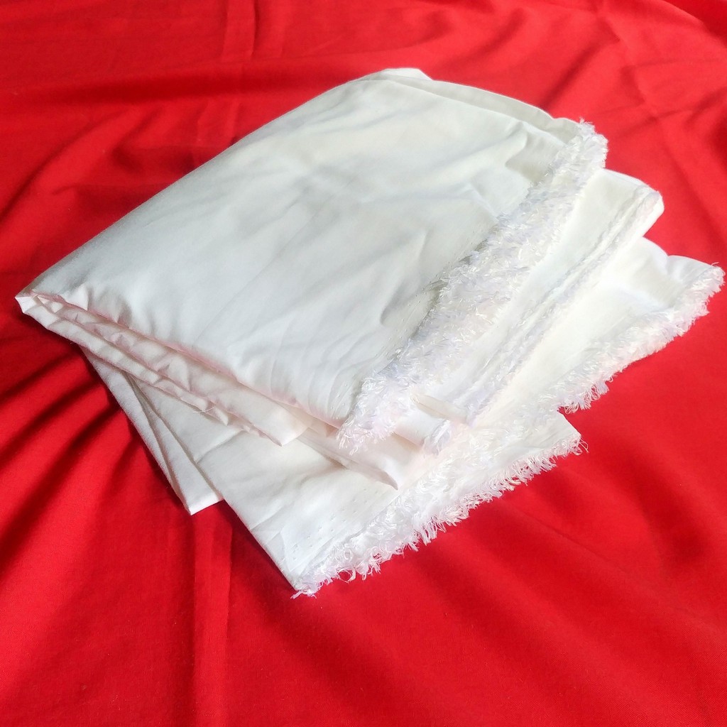 (Mordanted) Kain Mori Rayon Katun Eco-print Sudah Di-mordant