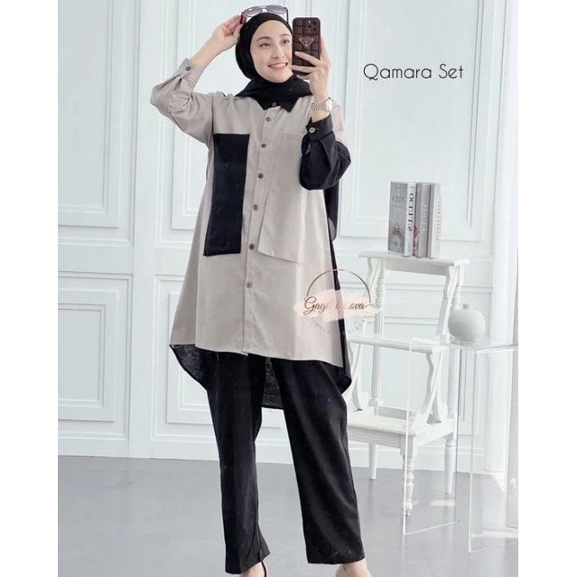 Qamara SetCel Setelan Celana Terbaru Original Gagil By Ova