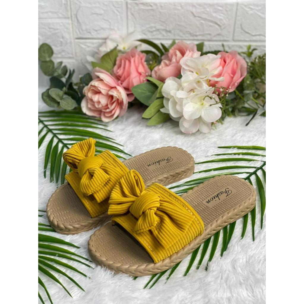 MS1909 IMPORT Sandal Wanita Import Slip On / Sandal Selop Wanita Pita Kain Import Size 35-40