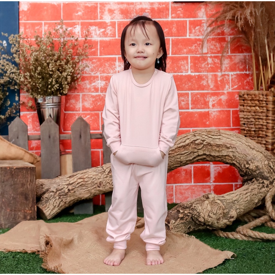 Bamboo and Bub Itsuki Pajamas - Piyama Pyjamas Bambu Anak Bayi Baby Clothes One Set Two Piece Baju Atasan Celana Tidur