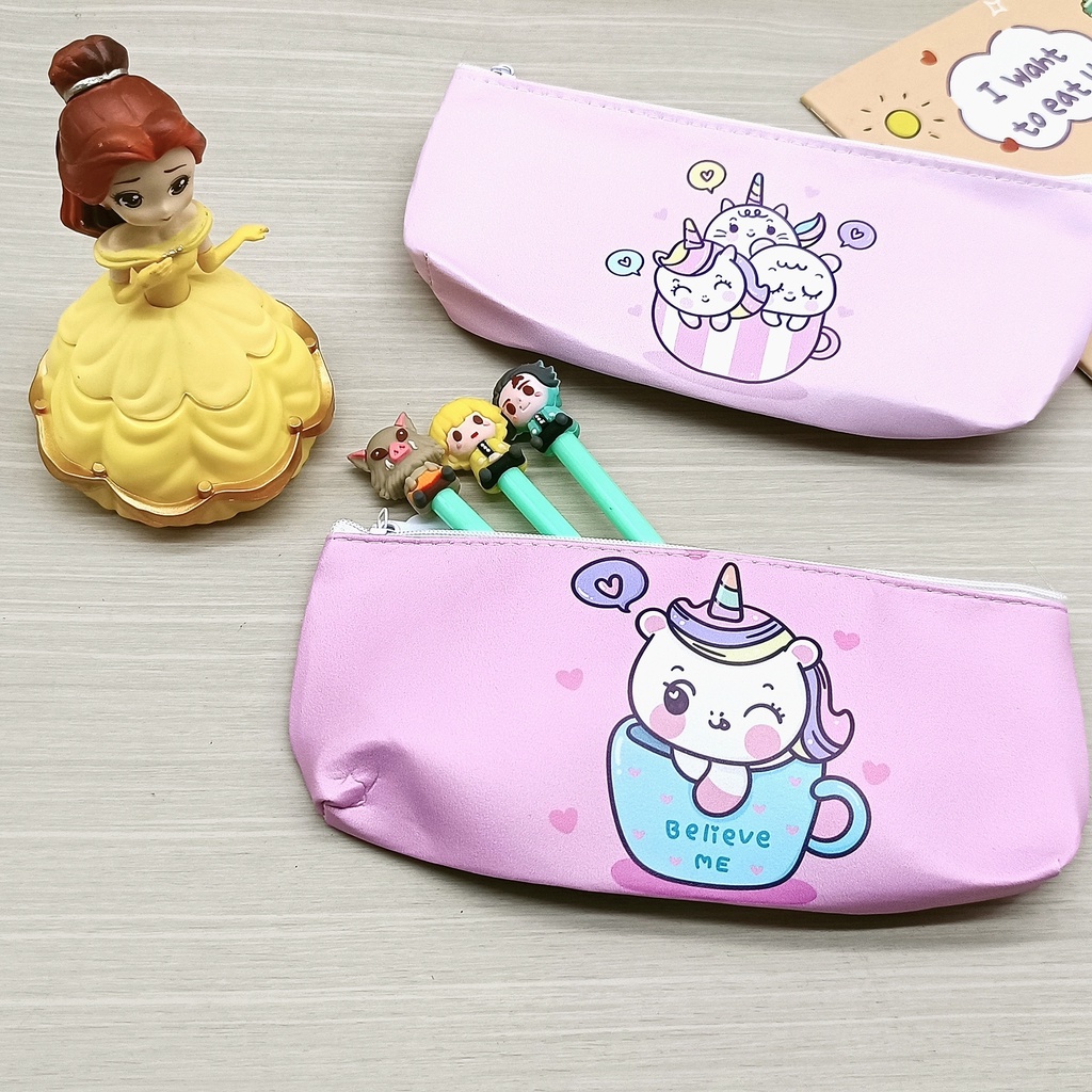 COD KOTAK PENSIL MOTIF LUCU UNIK / TEMPAT PENSIL / KOTAK PULPEN / TEMPAT ALAT TULIS PGS-PONY PINK