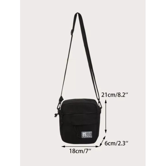 Tas Pria string bag polos selempang bahan Kanvas | Tas pria Slempang polos| tas wanita  polos selendang - Selempang Terbaru