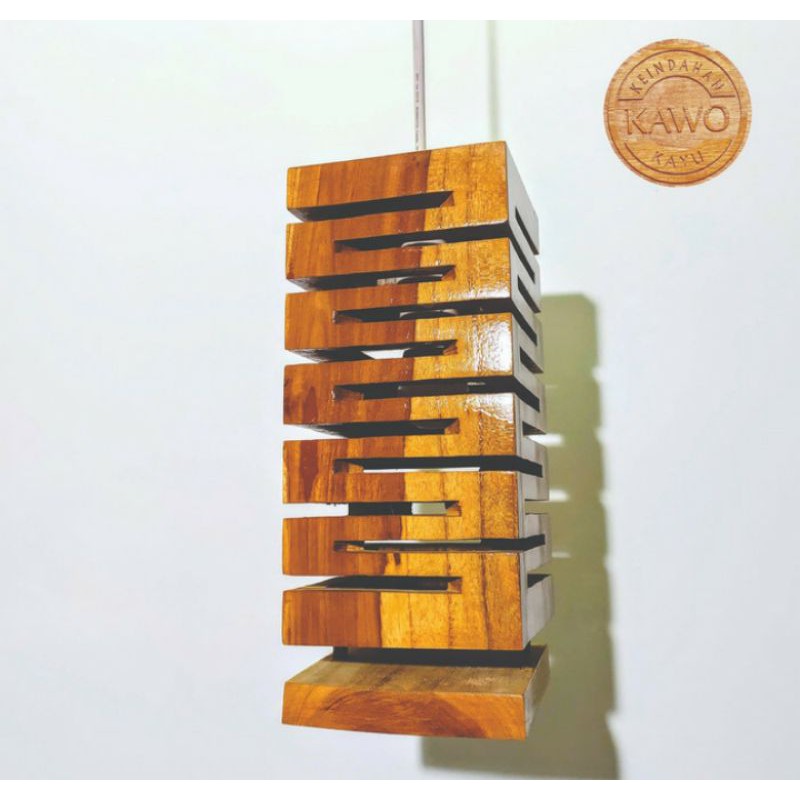 Lampu Dekorasi / Lampu Gantung Kayu Jati