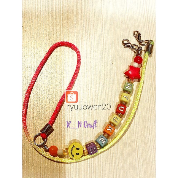 Strap masker anak nama /cutom nama /Tali masker anak laki laki /Tali nama anak