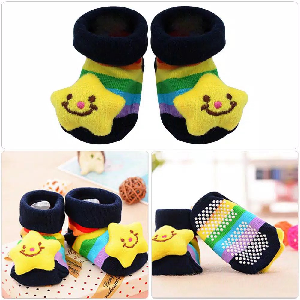 Kaos Kaki anak Bayi BONEKA cute animal 3d lucu import boy girl anti slip baby kids socks prewalker sepatu bayi