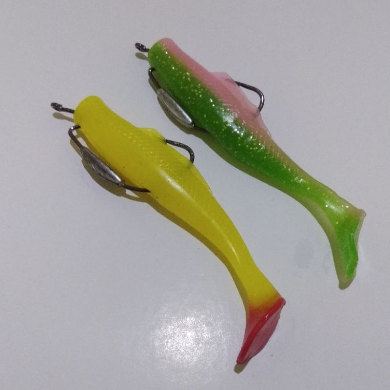 Soft Lure 8cm 7gram umpan pancing gabus dan toman | umpan dasar | umpan gabus | umpan toman