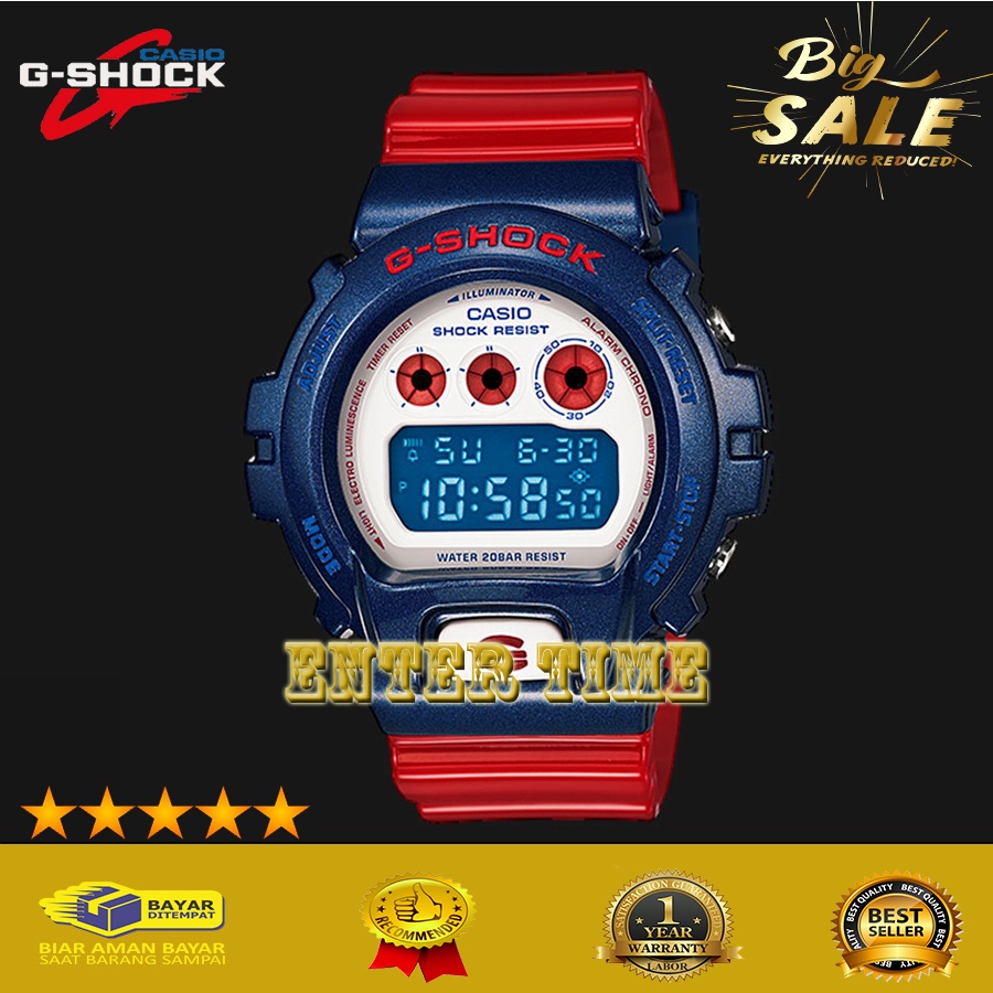 FLASH SALE  JAM TANGN PRIA TERBARU CASIO G SHOCKK TYPE DW 6900AC 2 RUBBER STRAP JAM TANGAN KASUAL PR