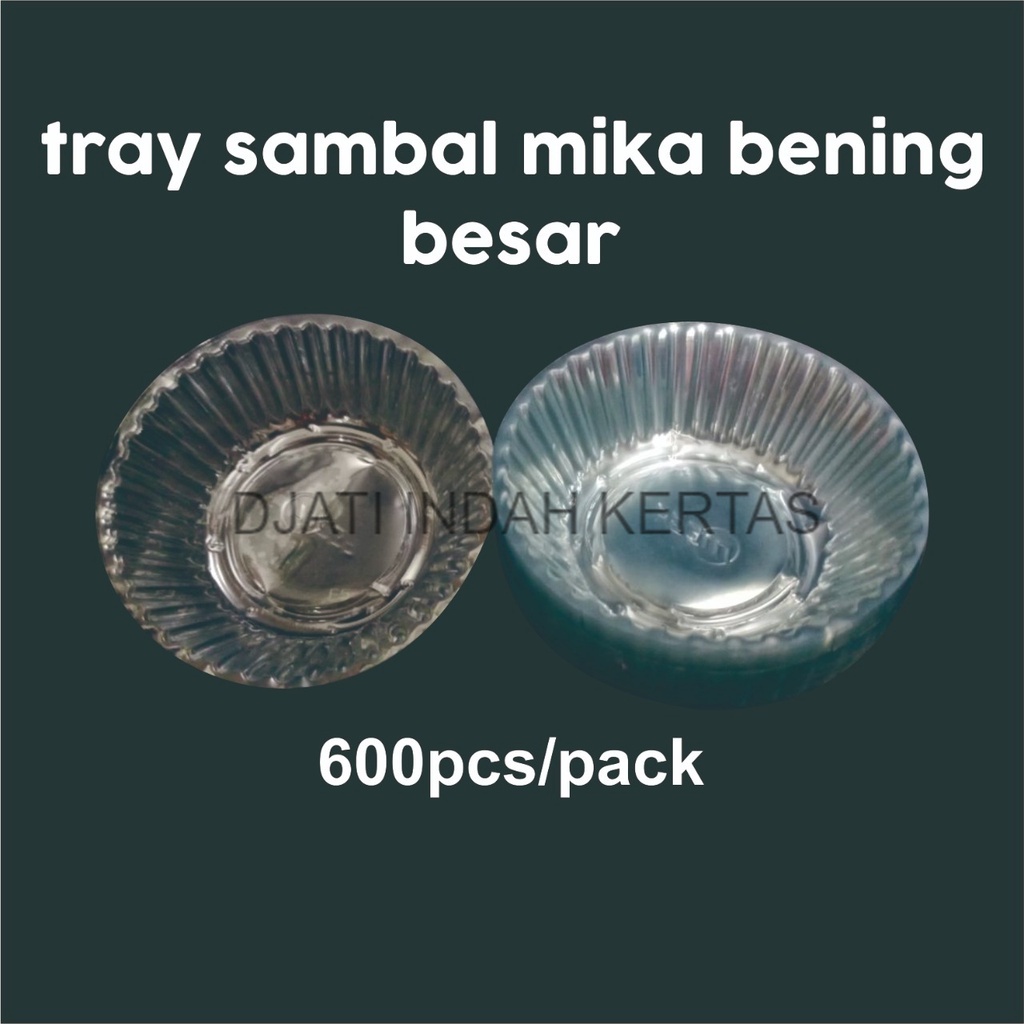 TRAY SAMBAL/PUDING BESAR (600pcs)