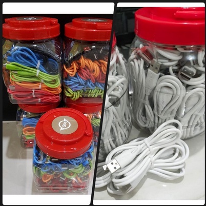 Kabel Data/Kabel Charger Toples Mikro Dan warna kabel USB MICRO