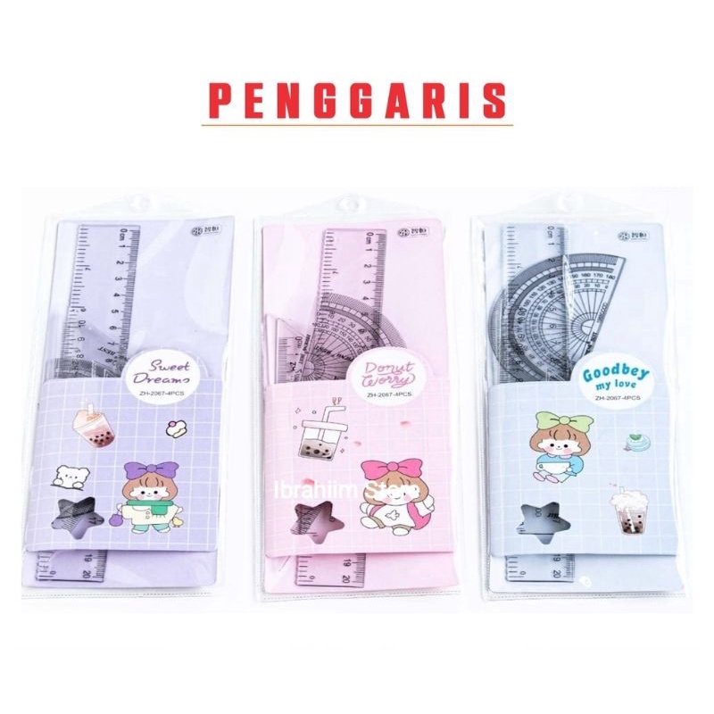 PENGGARIS SIKU 1 SET / PENGGARIS SET LENGKAP MURAH