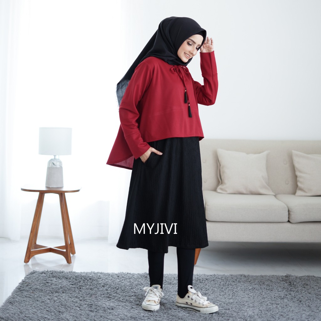 FELISHA MIDI DRESS PLISKET BY MY JIVI