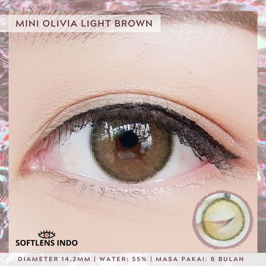 

Softlens kitty kawaii mini olivia light brown/ coklat