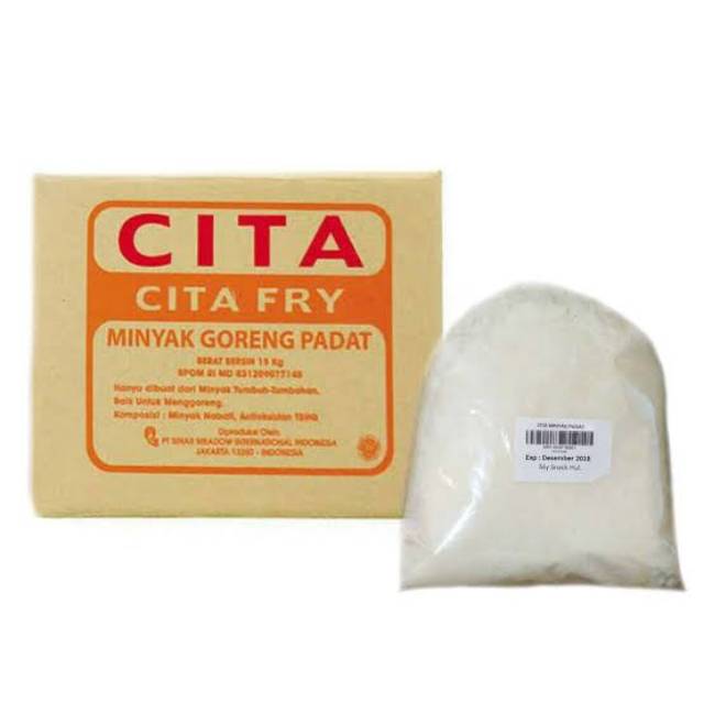 Minyak Beku Minyak Padat Minyak Donat Fryng Fat Cita Repack 500gr Shopee Indonesia