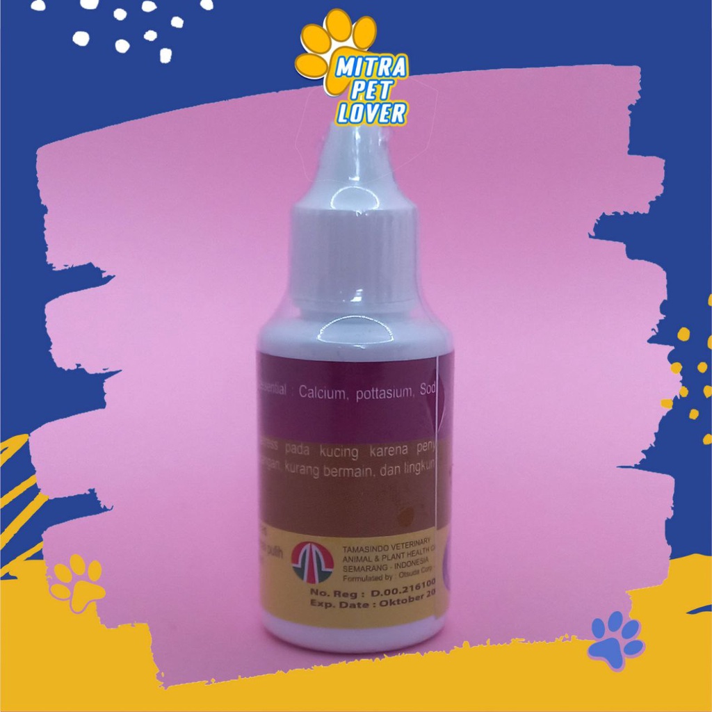 OBAT ANTI STRESS KUCING - CATYSTRESS 30 ML ORIGINAL - ANTI STRES KUCING CAT KITTEN JADI TENANG NYAMAN AMAN SEHAT SUPLEMEN PET ANIMAL HEALTHCARE AND VETERINARY TAMASINDO OBAT KESEHATAN DAN VITAMIN TERNAK HEWAN BINATANG PELIHARAAN MITRAPETLOVER