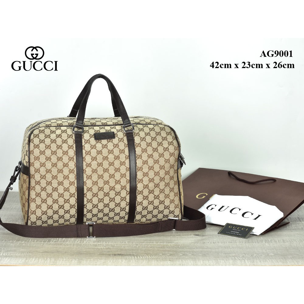 Tas G*cci Boston Duffle GG Canvas Large Semi Premium AG9001