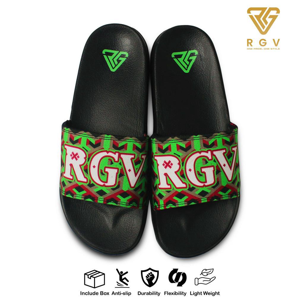 RGV - SANDAL PRIA DAN WANITA SLIDE SLIP ON SENDAL ANTI LICIN RINGAN SELOP TRIBEE GREEN