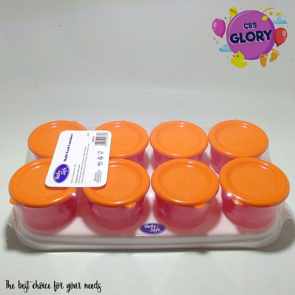 Multi Food Container BabySafe Container Makanan Tempat Penyimpan Makanan Bayi/Wadah Makanan