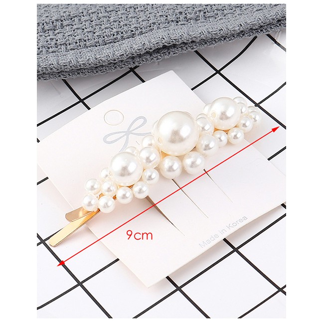 LRC Jepit Fashion Gold Alloy Pearl Hairpin Y61842