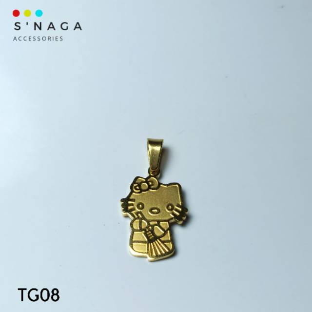 Liontin Titanium Hello Kitty GOLD